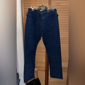 Men’s 33 Waist / 32 Inseam American Eagle Corduroy Pants Original Straight Blue